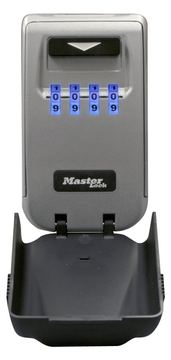 MasterLock Select Access Schlüsselkasten mit beleuchteten Zahlenrädern - Wandhalterung - Wandtresor - Grau - Schlüssel