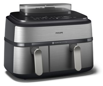 Philips Airfryer NA555 00 Dual Basket 9L silver NA555/00