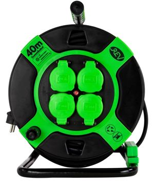 REV Ritter REV - Verlängerungsrolle - Wechselstrom 230 V - 3000 Watt - Ausgangsanschlüsse: 4 (4 x Spannung)