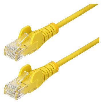 StarTech.com 15m Yellow Slim CAT6 Ethernet Cable, Snagless, 28AWG, LSZH - Patch-Kabel - RJ-45 (M)