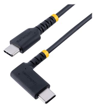 StarTech.com 3ft (1m) USB C Charging Cable Right Angle, 60W PD 3A, Heavy Duty Fast Charge USB-C Cable