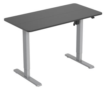 Equip Elektrisches-Sitz- Steh-Tischgestell - mit Tischplatte - grau - Gerade - Rechteckige Form - Kunststoff - Edelstahl
