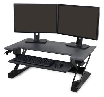 Ergotron WorkFit-TL Sitz-Steh-Schreibtisch-Arbeitsplatz - Aufstellung für Monitor / Tastatur - Schwarz