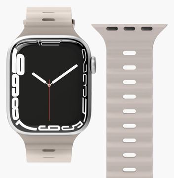 Vonmählen Wave Band - Band - Smartwatch - Cremefarben - Apple - Apple Watch 38 mm - 40 mm - 41 mm - Silikon