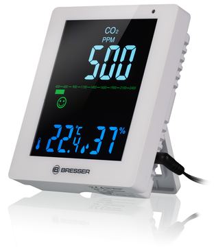 Bresser Smile - Thermo-Hygro-CO2-Messgerät - digital - Weiß