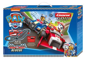 Carrera GO!!! PAW Patrol Ready Race & Rescue - Rennauto- & Schienen-Set - 5 Jahr(e) - Mehrfarbig