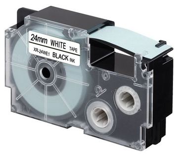 Casio Schwarz auf Weiß - Rolle (2,4 cm x 8 m) 1 Stck. Bandkassette