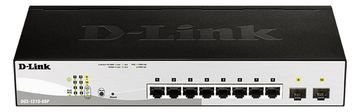 D-Link Web Smart DGS-1210-08P - Switch - managed - 8 x 10/100/1000 PoE+ 2 Gigabit SFP - Switch - 1 Gbps