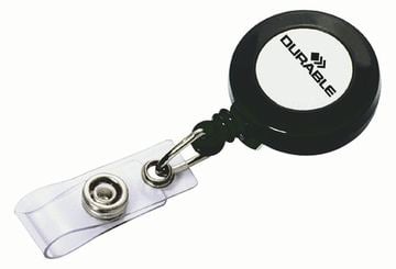 Durable Ausweishalter - holzkohlefarben (Packung mit 10)