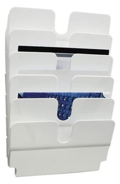Durable FLEXIPLUS - Prospektspender - geeignet für Wandmontage - Weiß