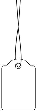 HERMA Strung marking tags - Weiß - 15 x 24 mm