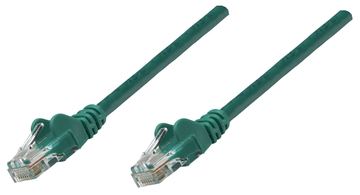 Intellinet Network Patch Cable, Cat6A, 0.25m, Green, Copper, S/FTP, LSOH / LSZH, PVC, RJ45, Gold Plated Contacts