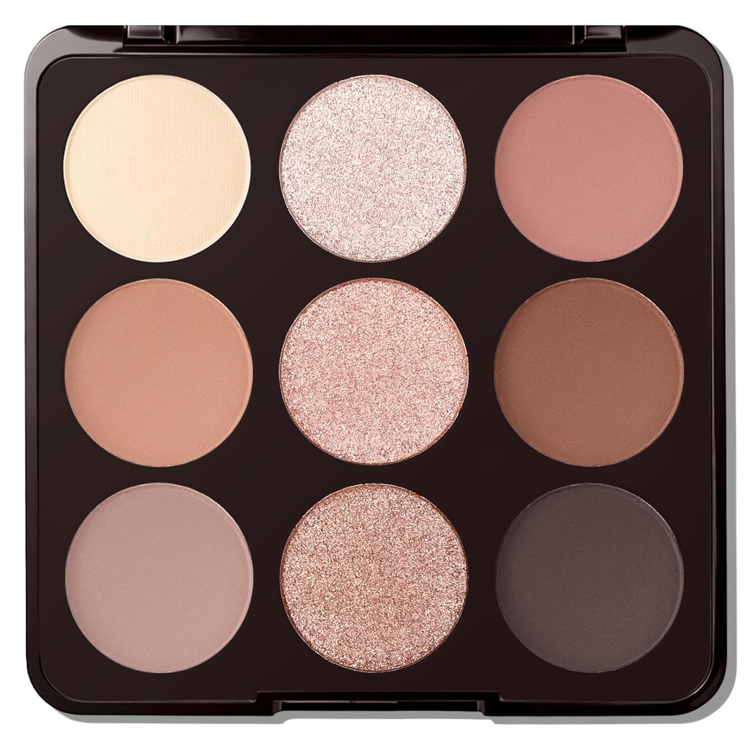 Erinde 9 Farben Nude Lidschatten Palette, Warme Braune Neutrale Lidschatten Make-up, Hochpigmentierte Eyeshadow Palette, Langanhaltend Matte und Schimmernde, für Einen Täglichen Natürlichen Look