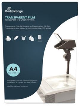 MEDIARANGE Over Head Projector Film A4 Dual Side Coated 100x - Folie - A4
