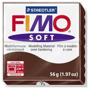 STAEDTLER FIMO soft - Modellierton - Schokolade - 110 °C - 30 min - 56 g - 55 mm