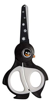 WEDO Kinderschere Bastelschere Ekky aus Edelstahl Schwarz/W