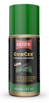 BALLISTOL 22169 GUNCER Keramik-Waffenöl 65ml Flasche – Temperaturbeständige Waffenpflege mit Dosierspitze - Rostschutz