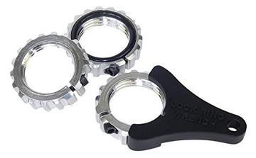 X-Targets Lee Precision Ultimate Lock Rings 90566 – 3 Kontermuttern aus Aluminium mit O-Ring und Schlüssel für Matrizen 7/8-14