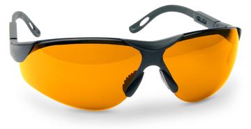 Walker's Game Ear Elite Jagdschutzbrille für Schießen, bernsteinfarben