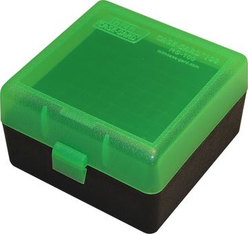 MTM 100 Round Rifle Ammunition Box RS-100 Green/Black