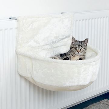 Heizungsliege/Kuschelsack "weiß"