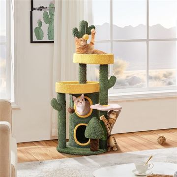 Kaktus-Kratzbaum 123cm "mehrfärbig"