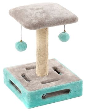 Kratzbaum 39cm "türkis/grau"