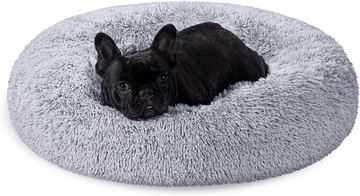 Tierbett, Hundebett, Katzenbett 70cm Dm. "hellgrau"