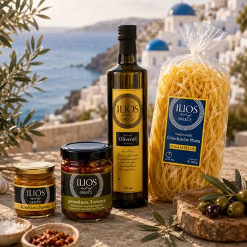 Schnelle Küche, viel Geschmack – Pasta Geschenkset mit Olivenöl & Tomaten