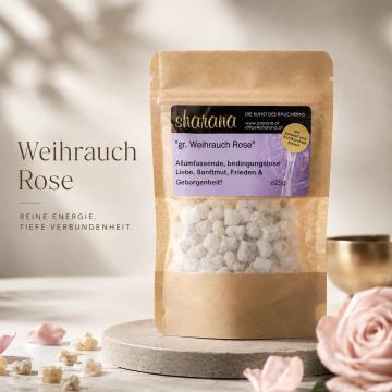 Griechischer Weihrauch Rose – herzöffnend, friedvoll & voller Liebe (Nachfüllpack)
