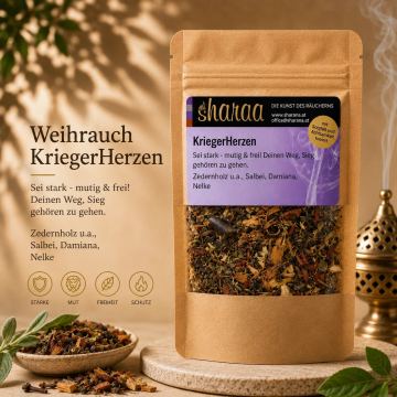 Räuchermischung Kriegerherzen – mutig, wahrhaftig & herzensstark (Nachfüllpack)