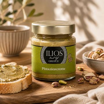 Pistaziencreme aus Korinth – 30 % Pistazien, ohne Zuckerzusatz, 190 g
