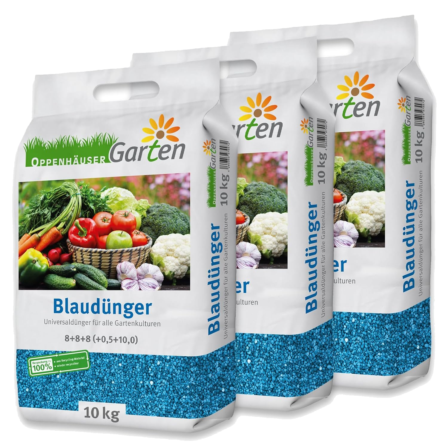 Blaudünger 30kg bis 450m² - Dünger für Obst, Gemüse und robuste Pflanzen, optimale Nährstoffversorgung, langanhaltende Wirkung