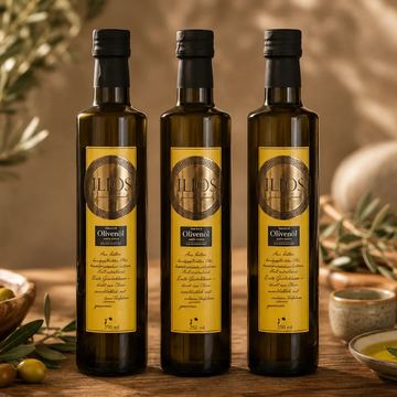 ILIOS Extra natives Olivenöl Dreier Paket (3 Flaschen à 750ml)