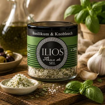 Fleur de Sel Basilikum & Knoblauch fein
