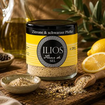 Fleur de Sel Lemon & Black Pepper fein