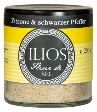Fleur de Sel Lemon & Black Pepper fein