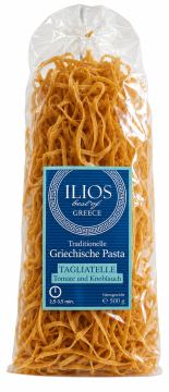Pasta Foloi Tagliatelle mit Tomaten und Knoblauch
