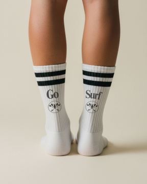 Go Surf - Sportsocken gestreift in schwarz - weiß
