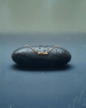 Kette mit Bergmotiv - rostfreier Edelstahl
