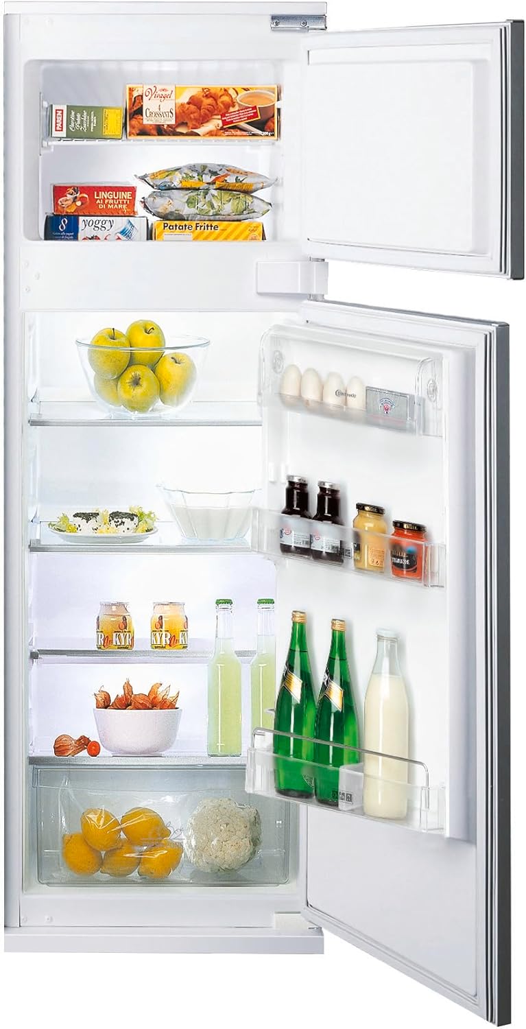 Bauknecht KDI 14S2 Einbau-Kühl-/Gefrierkombination/ Energieeffizienzklasse: E/ Nische 145/ Elektronische Temperaturregelung/ LED-Beleuchtung/ Abtauautomatik im Kühlteil/ Sicherheitsglas