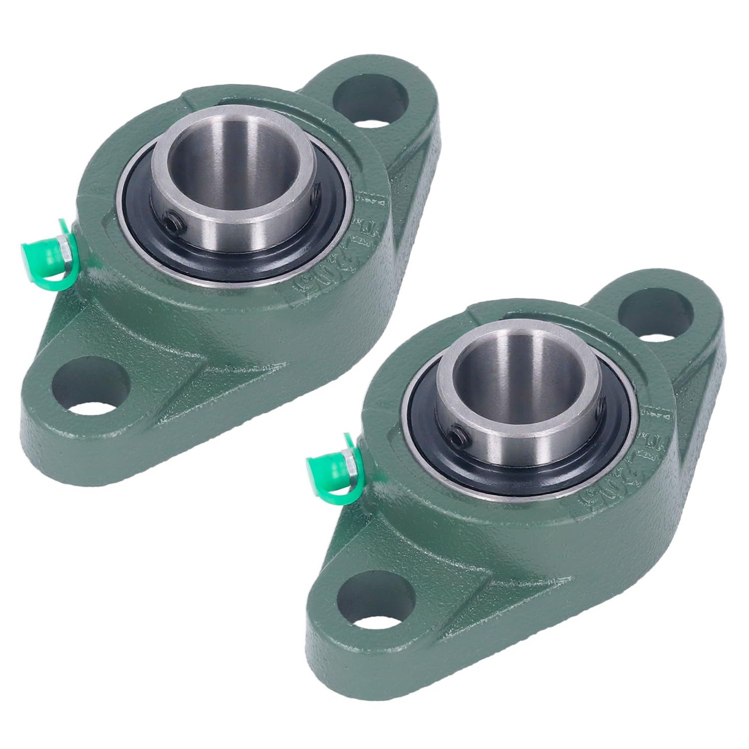 Tissting 2 Stück Flanschlager 25mm ID Gehäuselager Stehlager Rhombische UCFL205 16 Selbstausrichtend Horizontale Gusseisen Kugellager Lagerblock für 3D Drucker