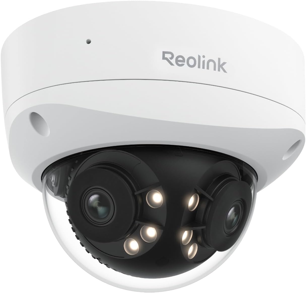 Reolink 16MP UHD 180° Panorama Dual-Objektiv Überwachungskamera, Bewegungsverfolgung, Farbnachtsicht, Spotlight, Smart-Erkennung & Alarme, Zwei-Wege-Audio, IK10 Vandalismussicher, IP67, Duo 3V PoE