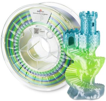 Spectrum Filaments Filament· PLA SILK Rainbow· FROST GLOSS· 1.75mm· 1kg
