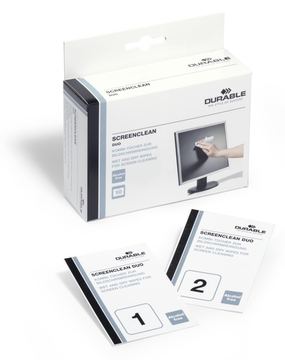 Durable Screenclean DUO - Reinigungstücher (Wipes) (Packung mit 10)