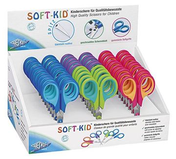 WEDO Kinderschere Soft-Kid spitz 11.5 cm im 30er Display