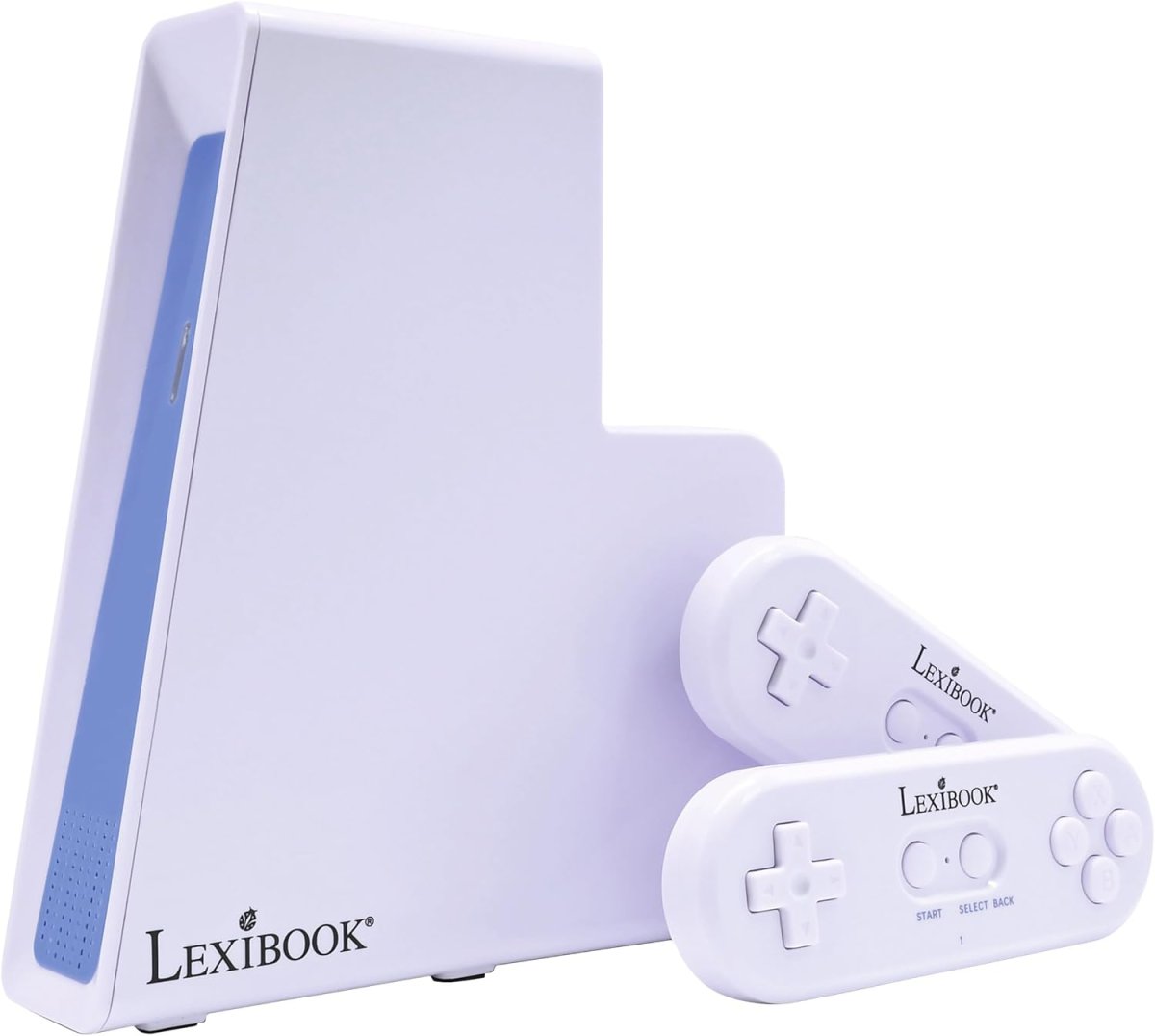 Lexibook, TV-Spielkonsole mit 2 drahtlosen Controllern, 250 Spiele, 32-Bit-Grafik, TV-Anschluss, JG7440