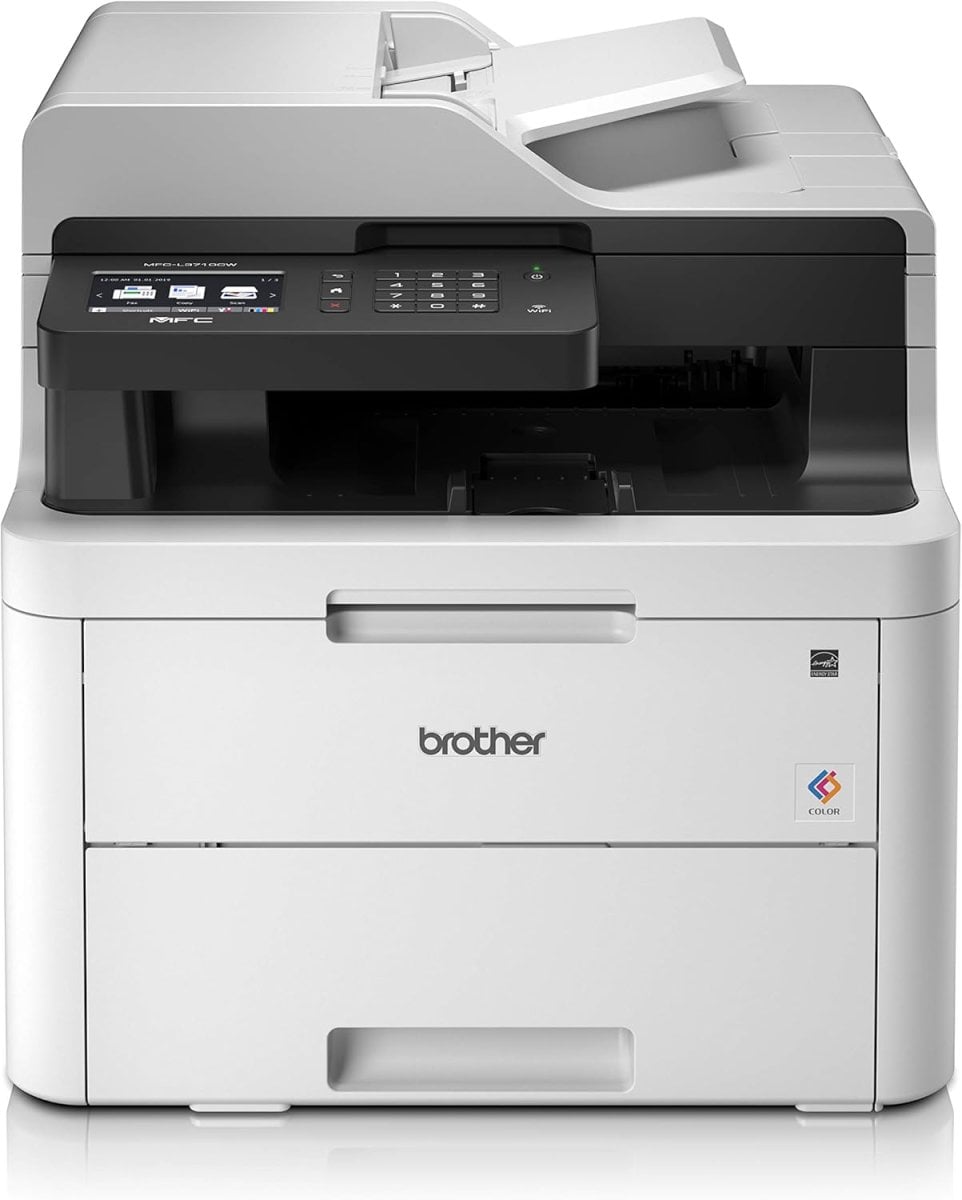 Brother MFC-L3710CW Multifunktionsdrucker (WLAN, USB 2.0, 512 MB, 800 MHz, 18 ppm, 400 W), Weiß