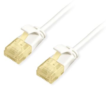 Equip Patchkabel Cat6A Slim U/UTP 2xRJ45 weiß LSZH Polybeutel - Netzwerk - CAT 6a - 1 m