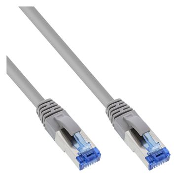 InLine Patchkabel - S/FTP (PiMf) - Cat.6A - halogenfrei - grau - 2m